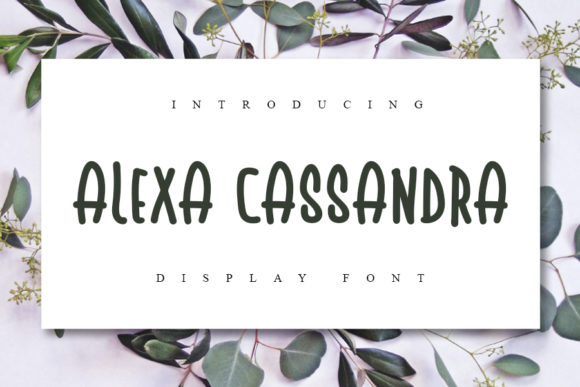 Alexa Cassandra Font for Creative Projects