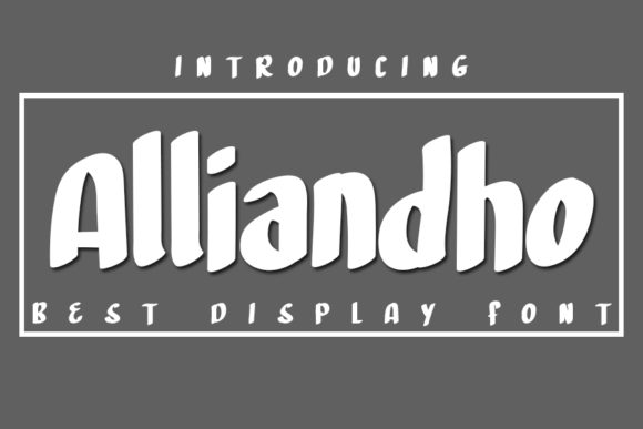 Alliandho: A Bold Display Font for Modern Branding and Creative Projects