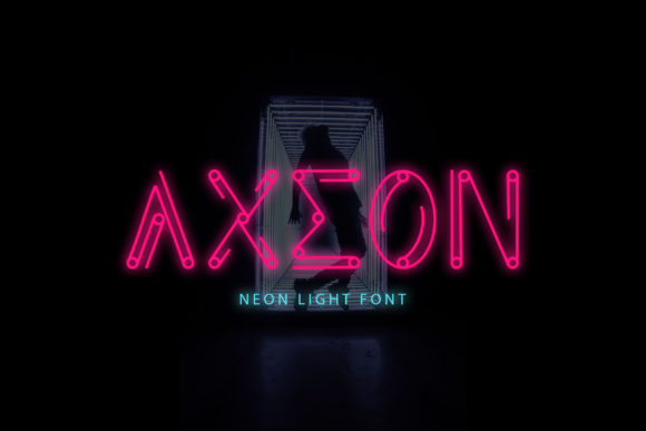 Axeon: A Neon-Fueled Display Font for Bold Designs