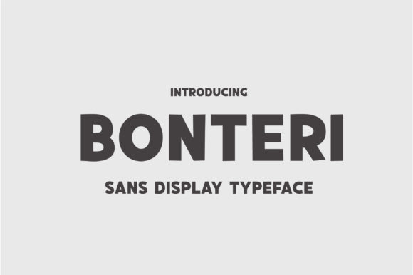 Bonteri: A Bold Display Font for Impactful Communication
