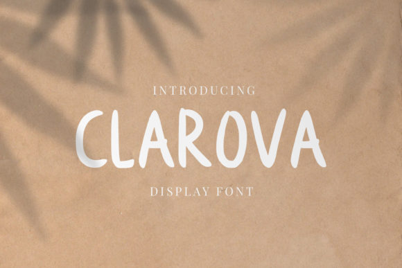 Clarova: A Versatile Display Font for Modern Design