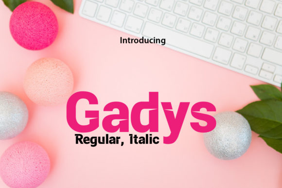 Gadys: A Futuristic and Minimalist Display Font for Modern Design