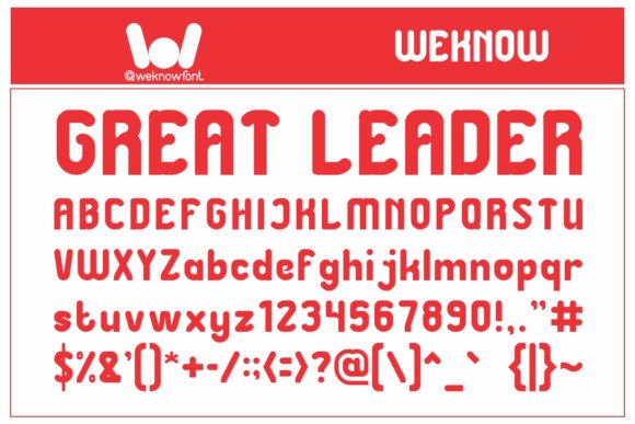 Great Leader: A Bold and Simple Display Font That Elevates Your Designs