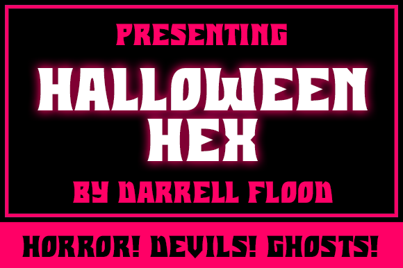 Halloween Hex: A Bold Gothic Display Font for Darkly Creative Projects