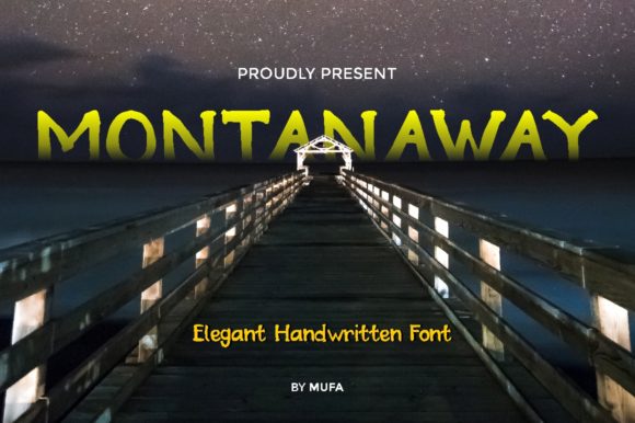 Montanaway: A Simple and Neat Lettered Display Font for Creative Projects