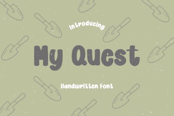 My Quest: A Bold Bouncy Display Font That Commands Attention