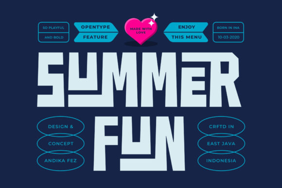 Summer Fun Font for Bold Designs