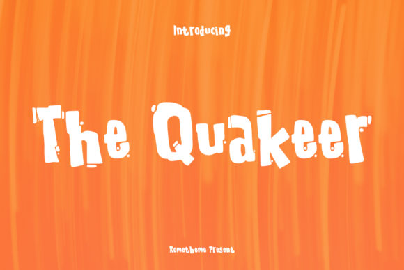The Quakeer Font: A Fun, Friendly, and Chunky Display Font for Creative Expression