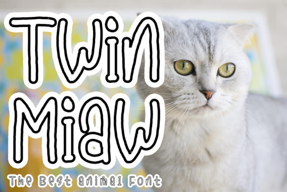 Twin Miaw: A Quirky and Fun Display Font for Creative Projects
