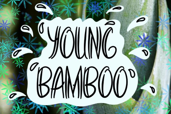 Youthful Elegance in Typography: Young Bamboo